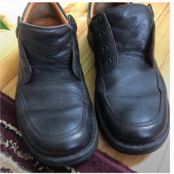 Clarks Men’s Brown Leather Shoes Size 10 - Picture 8 of 11